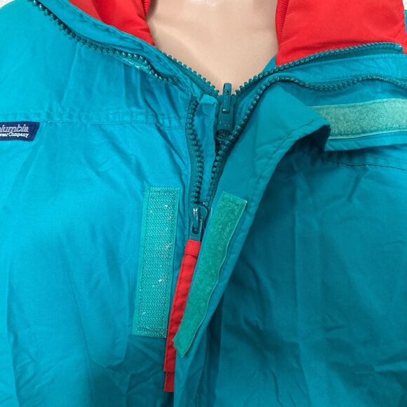 Vintage Columbia Bugaboo Jacket Mens Large Teal Red Full Zip - Picture 7 of 12